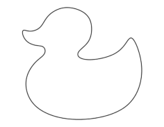 Rubber Duck Tracing Shape Pdf, Free Vectors File